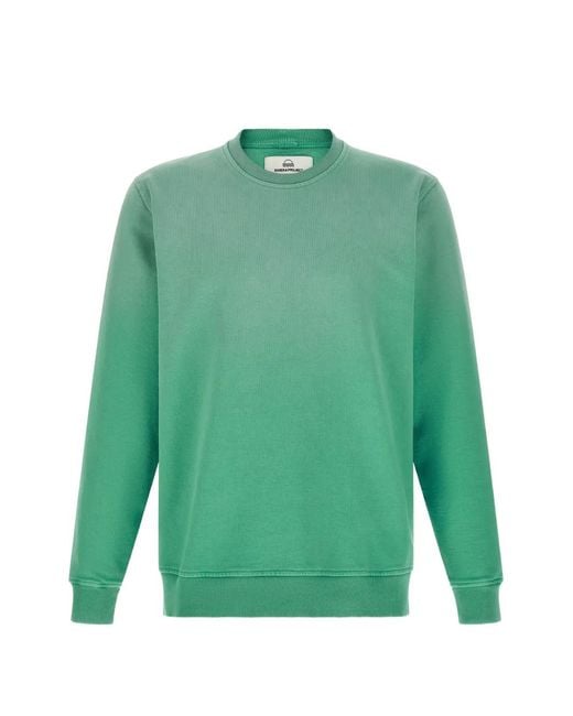 Riviera Green Brushed Cotton Sweatshirt for men