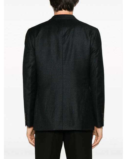 Theory Black Single-Breasted Wool Blazer for men