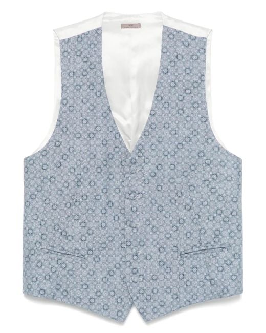 Chaleco De Seda Lady Anne de hombre de color Blue