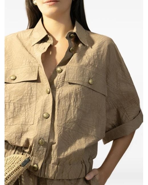 Brunello Cucinelli Natural Mini Blouse