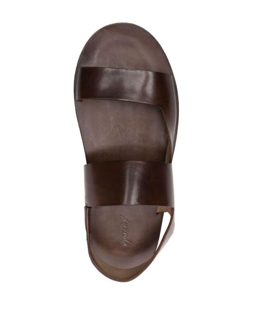 Marsèll Brown Double-strap Leather Sandals for men