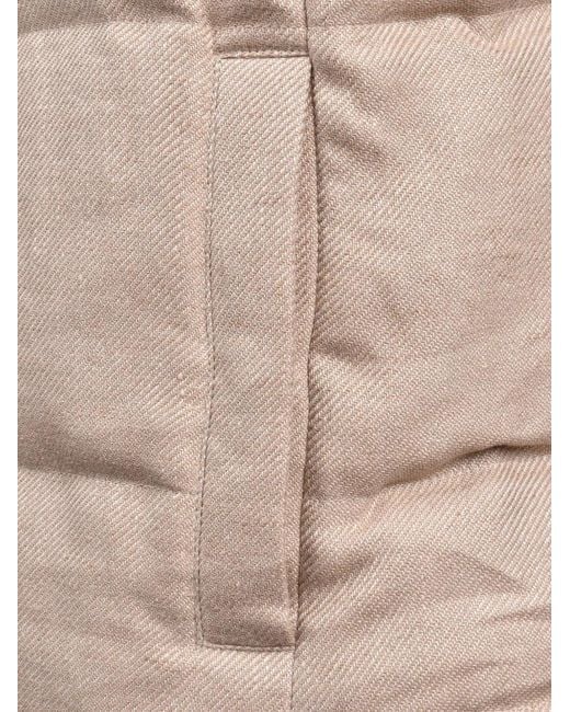 Brunello Cucinelli Natural Padded Button-Down Vest for men