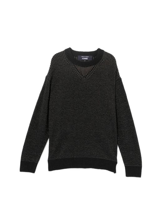 Comme des Garçons Black Chunky Sweater for men