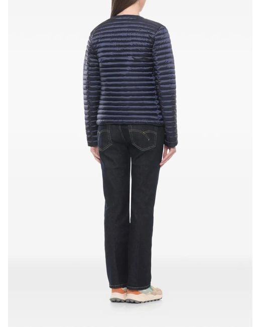 Save The Duck Blue Quilted Zip-Up Jacket