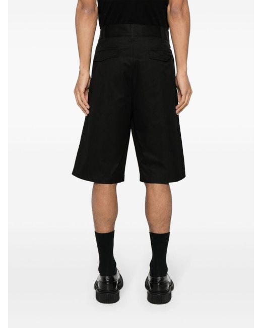 Pantalones cortos de vestir con pinzas Herno de hombre de color Black