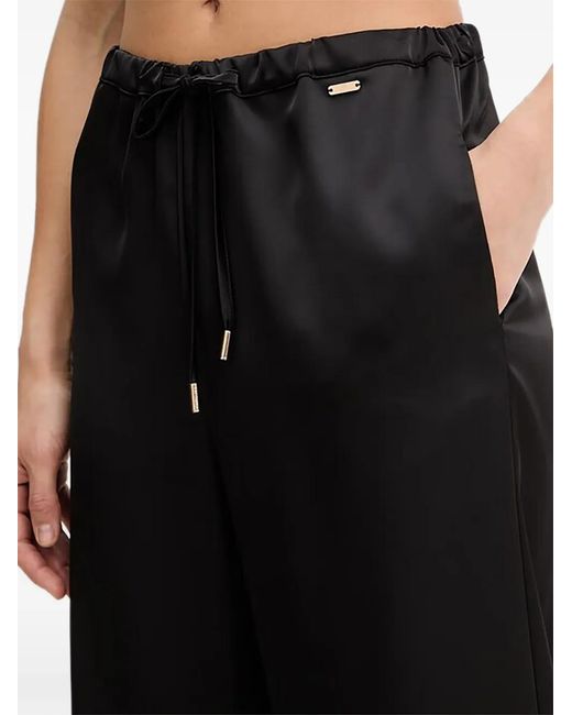 Fracomina Black Drawstring Trousers