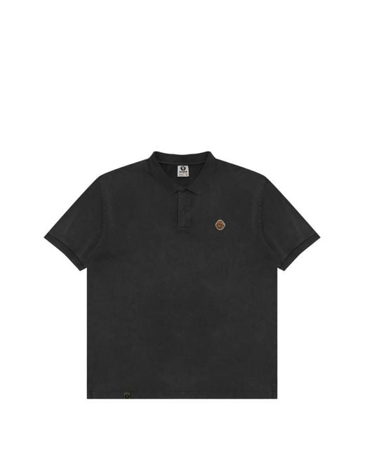 Aape By A Bathing Ape Black Polo À Appliqué for men
