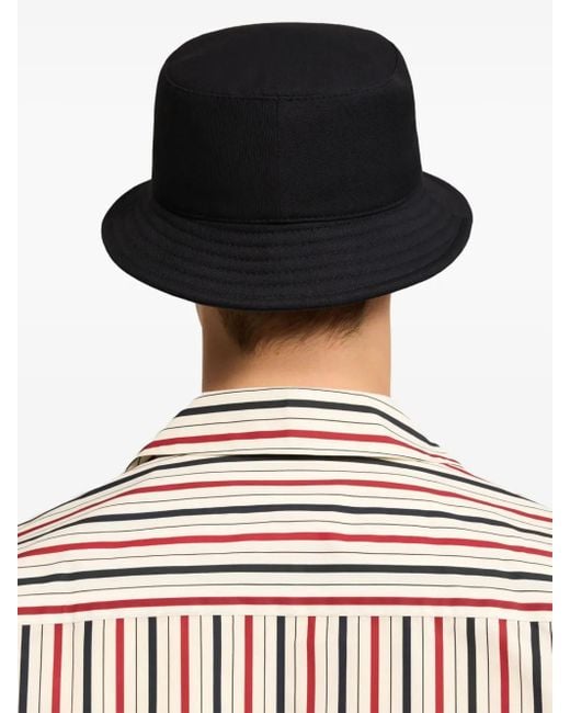 AMI Black Bleu Blanc Rouge Ami Embroidered Bucket Hat