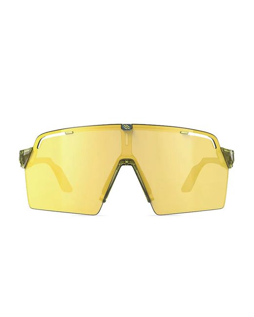 Rudy Project Yellow Geometric-Shield Sunglasses for men