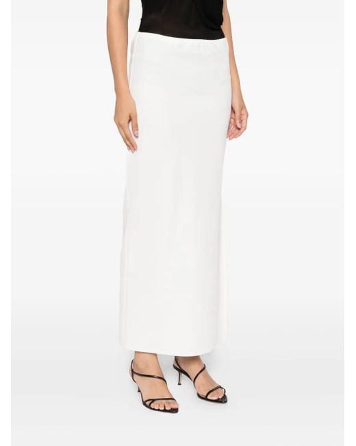 Khaite White Lilth Maxi Skirt