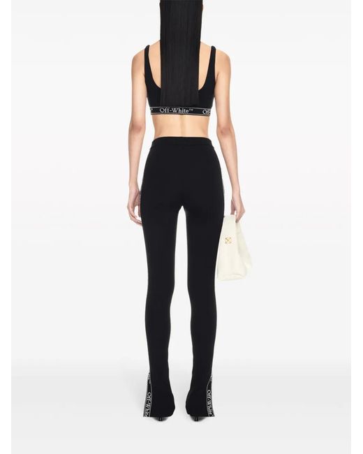 Off-White c/o Virgil Abloh Black Logo-underband Crop Top