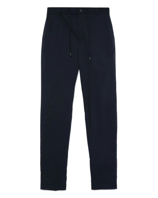 Peserico Chino Met Toelopende Pijpen in het Blue voor heren