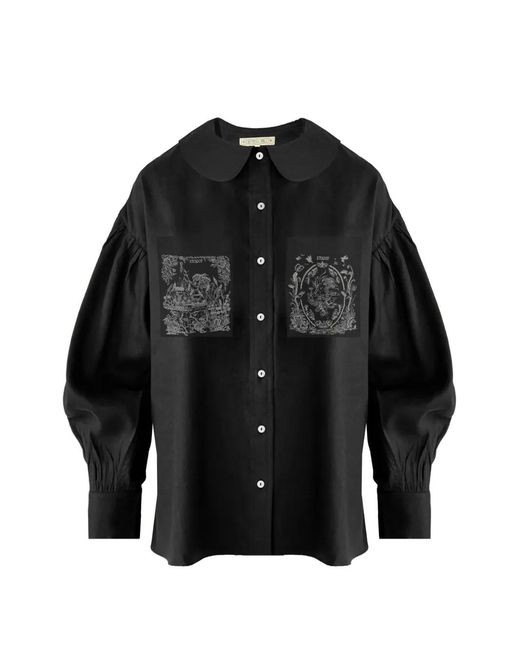 Contessa Mills Black Tarot Oxford Shirt