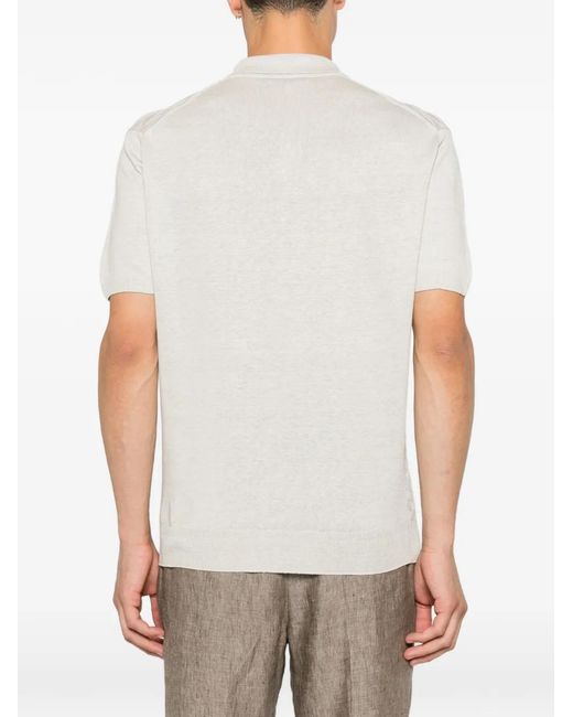 Corneliani White Short-Sleeve T-Shirt for men