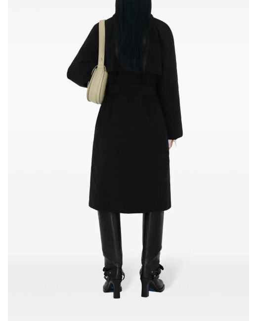 Burberry Black Wattierter Mantel