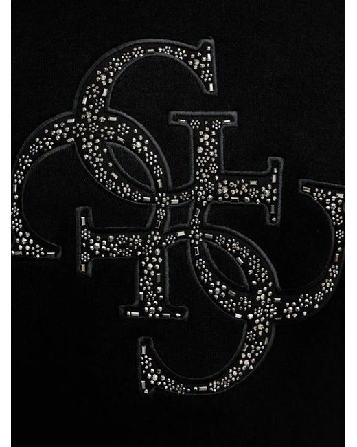Pull À Logo Appliqué Guess en coloris Black