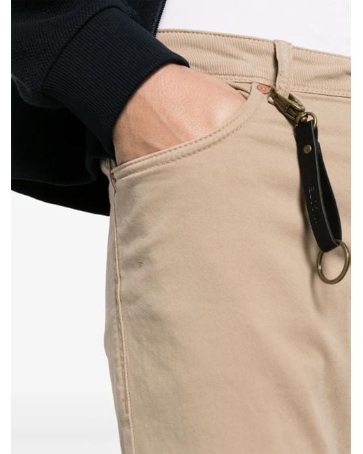 Incotex Natural Low-Rise Slim-Fit Trousers for men