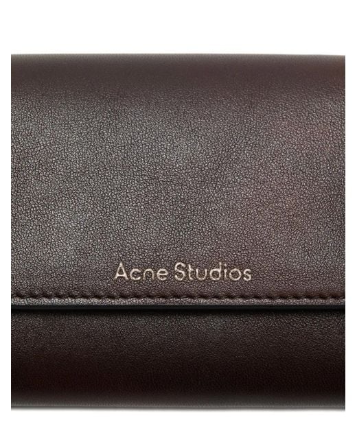 Acne Leren Pasjeshouder in het Gray