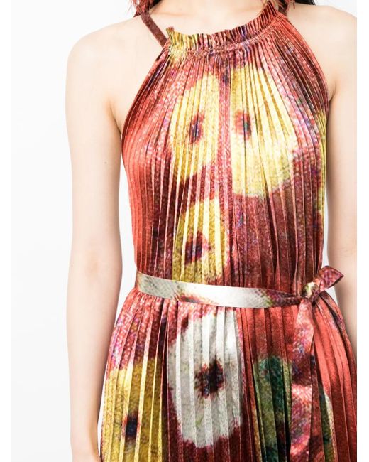 Ulla Johnson Red Amiko Kleid Mit Blumen-Print