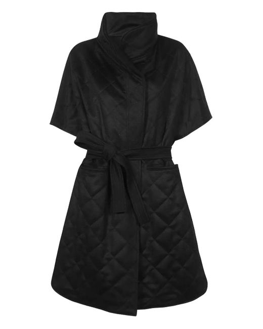 Max Mara キルティング コート Black