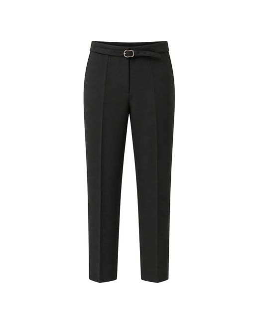 Dorothee Schumacher Black Pressed-Crease Trousers