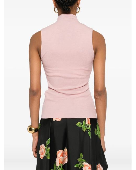 Nanushka Top Met Col in het Pink