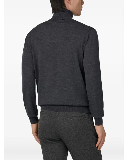 Maglione A Collo Alto di Boggi in Blue da Uomo