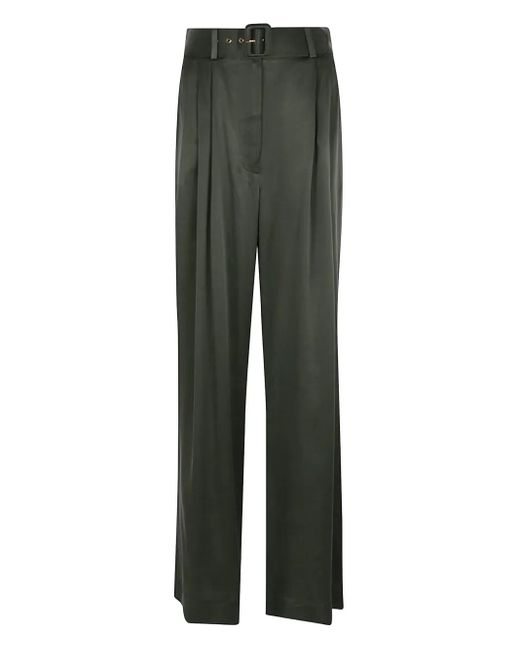 Pantaloni Plissé Con Cintura di Zimmermann in Green