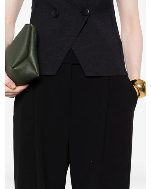 Giorgio Armani Black Pleated Trousers
