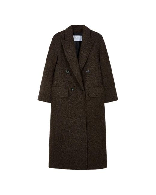 Max Mara Black Double-Breasted Coat