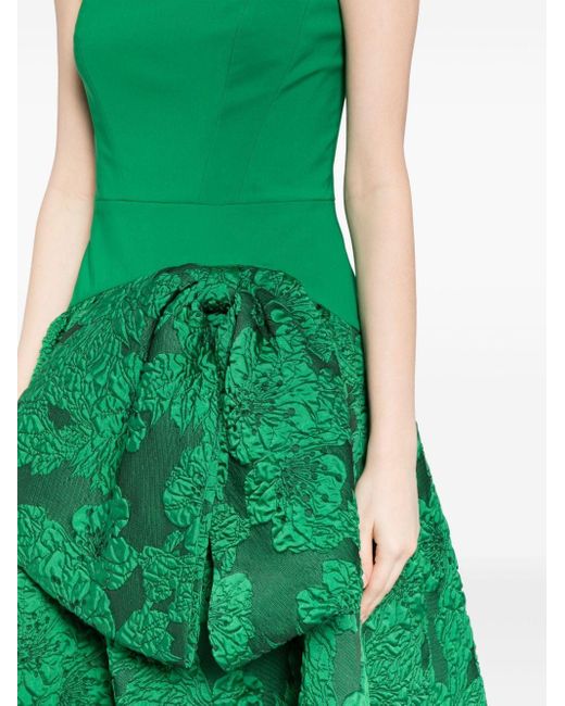 Marchesa Green Calathea Strapless Gown