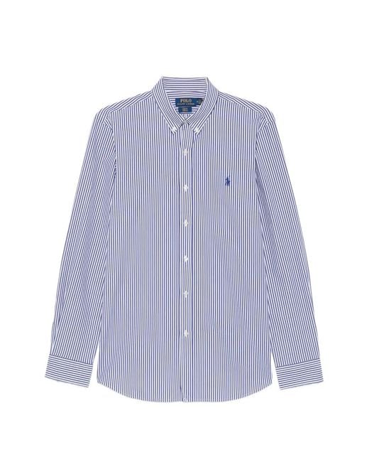 Polo Ralph Lauren Purple Striped Button-Down Shirt for men