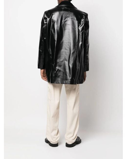 Maison Margiela Black Double-breasted Coat