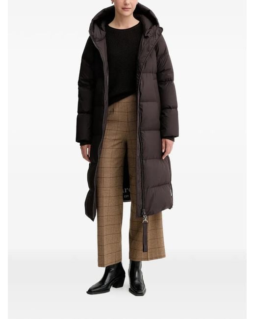 Marc O' Polo Natural Checked-Pattern Trousers