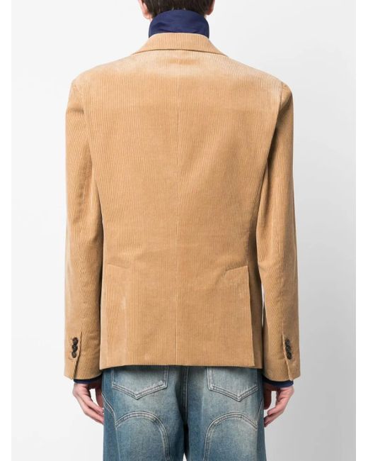 DSquared² Green Layered-Effect Single-Breasted Blazer for men