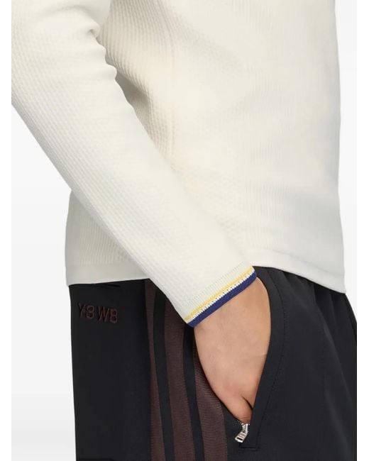 Y-3 White X Wales Bonner Raglan-Sleeve Sweater