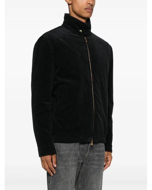 Brunello Cucinelli Black Corduroy Jacket for men
