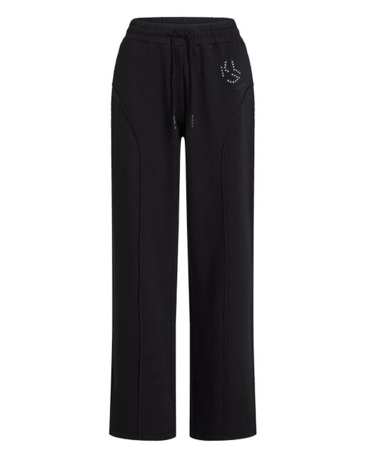Karl Lagerfeld Black Washed Logo Sweatpants