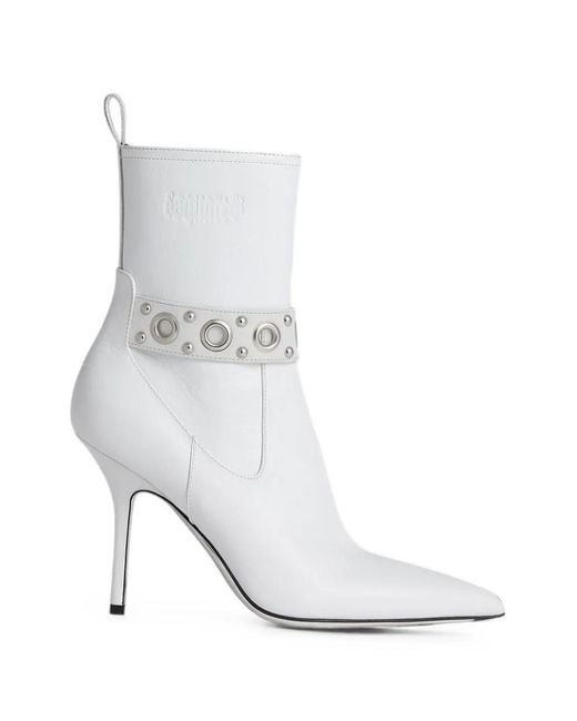 DSquared² White Gothic Ankle Boots
