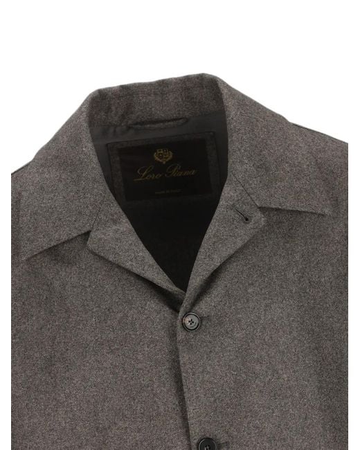 Loro Piana Gray Button-Up Shirt for men