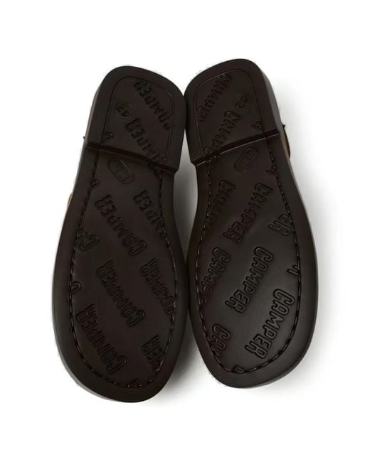 Camper Brown Don Laced Boat Shoes for men