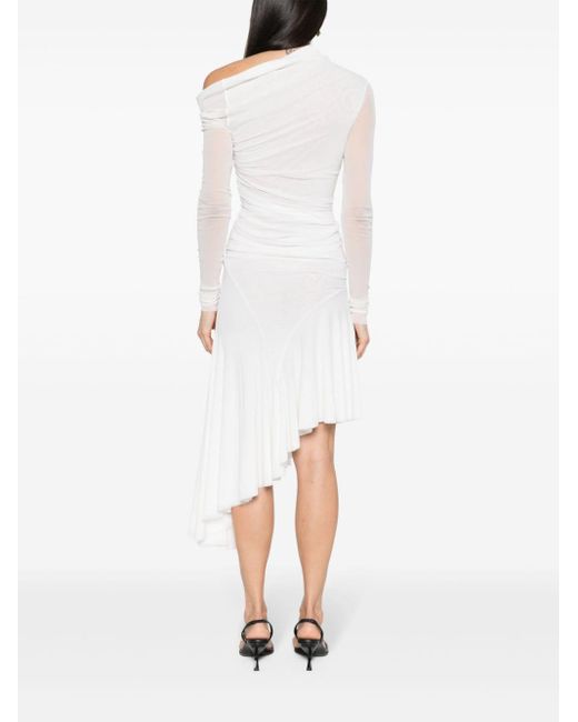 Philosophy Di Lorenzo Serafini Asymmetrische Mini-jurk in het White
