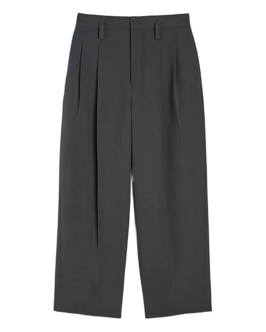 Jil Sander Gray Pleated Trousers for men