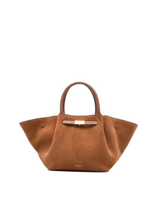 DeMellier London Brown Medium New York Buckled Tote Bag