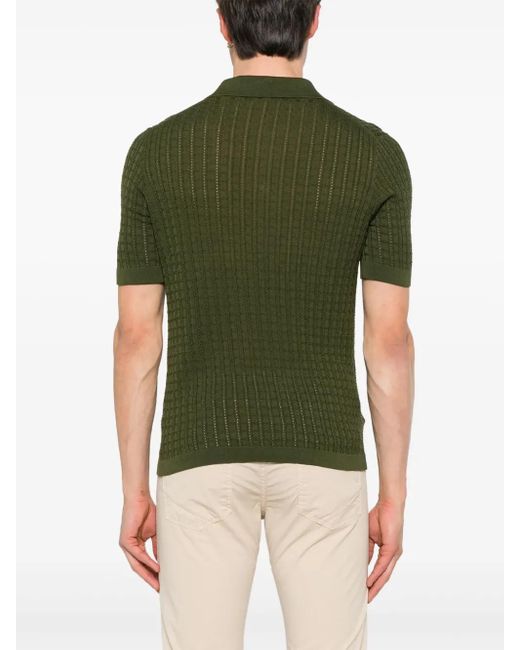 Tagliatore Gestricktes Hemd in Green für Herren