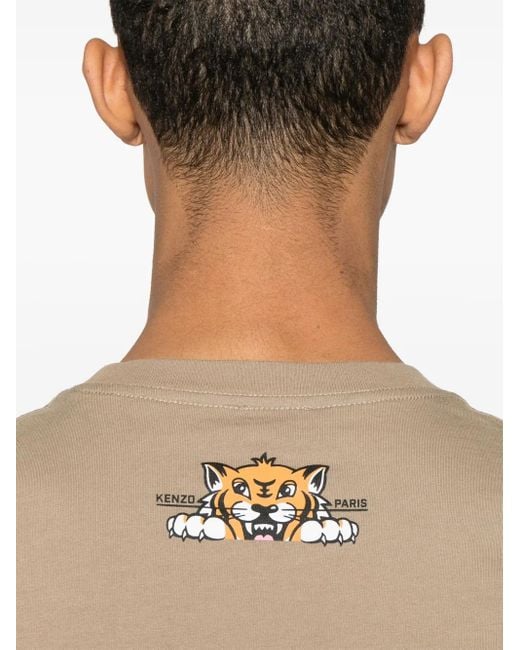 T-Shirt Happy Tiger KENZO pour homme en coloris Natural