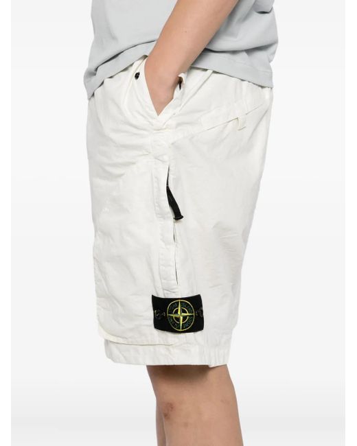Stone Island Panama Shorts in White für Herren