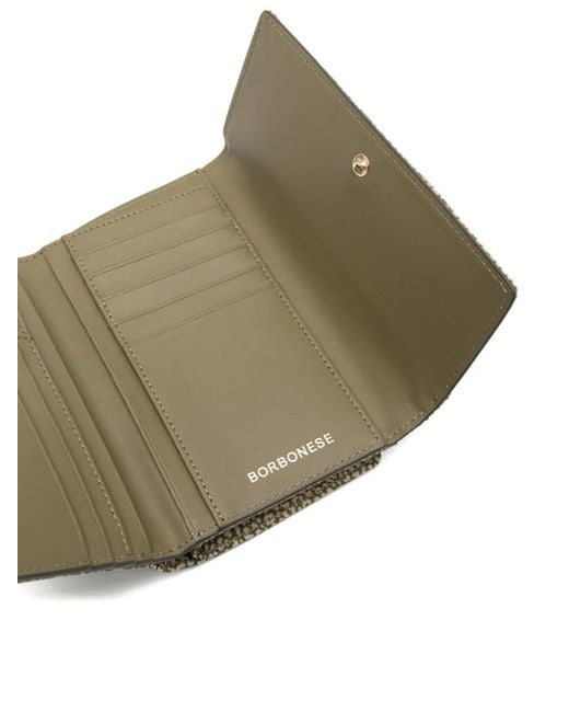 Borbonese Gray Patterned Wallet