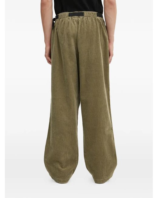 Adidas Green Corduroy Trousers for men