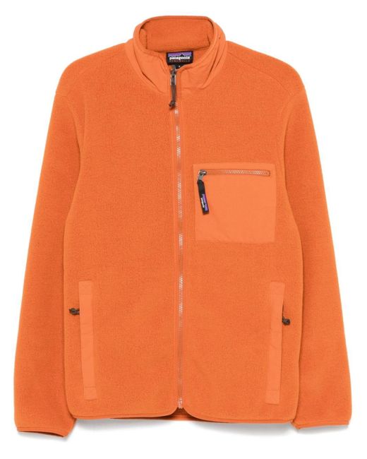 Patagonia Orange Synchilla Jacket for men